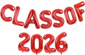 TONIFUL Red Class of 2026 Graduation Balloon Banners Foil Balloons Decorations by TONIFUL
