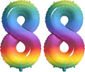Number 88 Balloons for 88th Birthday Party Decorations, 0-100 Large No.88 by Joycard