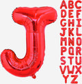 Red Letter J Balloons, J Balloon 40 Inch J Balloons Letter by BBPOOL