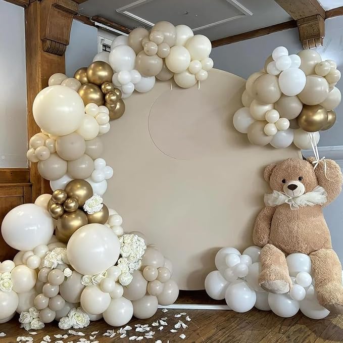 Voircoloria 90pcs Ivory White Balloons Garland Arch Kit, 18 12 10 5 Inch | - Image 5