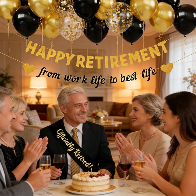 Retirement Party Decorations for Men Women, Happy Retirement & from work life - Image 2