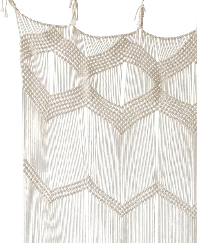 Macrame Curtain Window Macrame Room Divider Doorway Curtain Boho Macrame Wall - Image 6