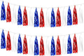 2 Pack Blue Red White Metallic Tassel Garland by Unknown