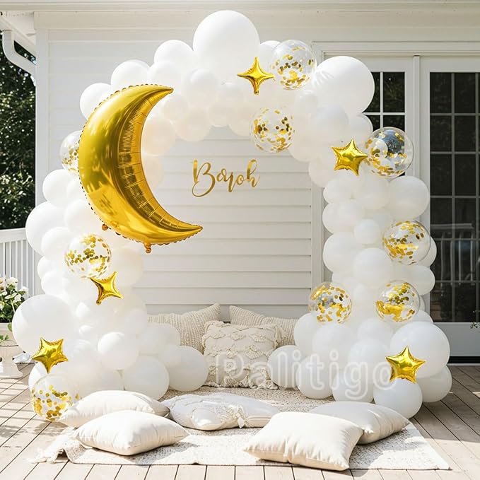 White Balloon Garland Kit - Image 2