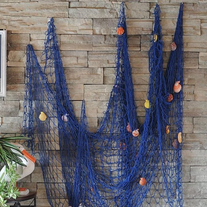 79 x 59 inch Nature Fish Net Wall Decoration - Image 4