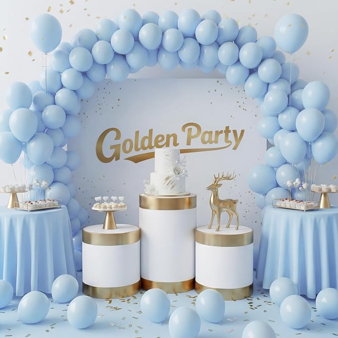 Light Blue Balloons, Baby Shower, Anniversary, Graduation, Wedding Decorations - Image 7