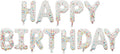 Happy Birthday Letter balloon banner, 16-inch Happy Birthday | clear sequined by Exquisitehighqualitypartydecorationstomeetyoureveryneed%EF%BC%81