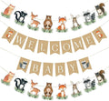 Woodland Baby Shower Banner, Woodland Animals Party Decorations | Welcome Baby by Buerhanerry