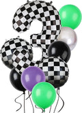 Monster Truck Birthday Party Theme 40 Inch Checkered Number Balloon 3 | by GGDE