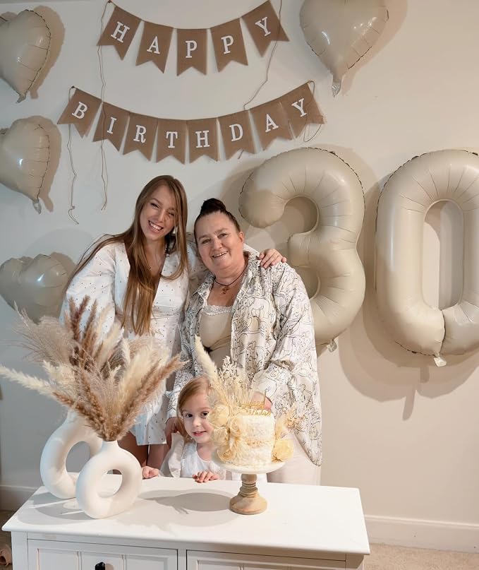 Cream Number 60 Balloon 40 Inch - Image 2