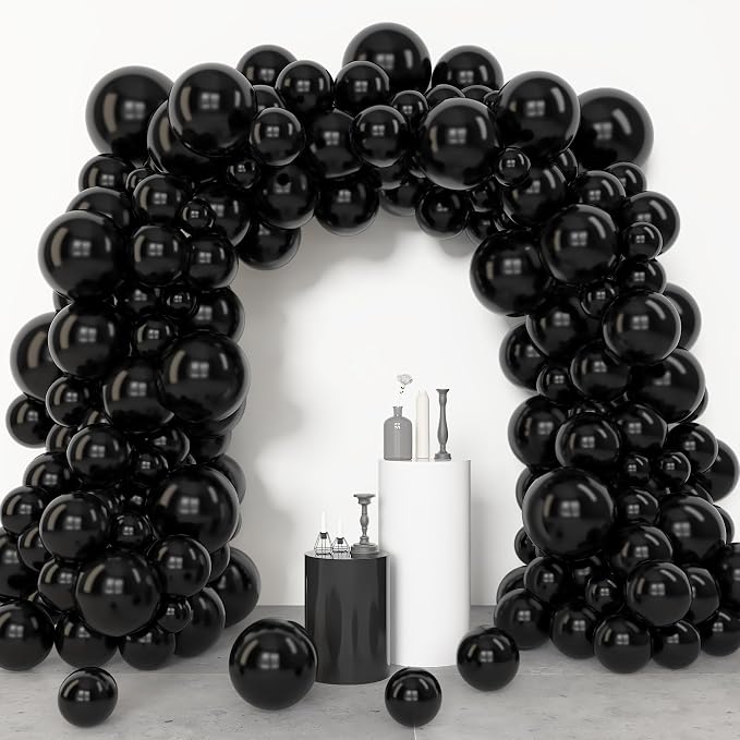Amandir 153 Pcs Black Balloons Arch Garland Kit Different Sizes | 18 12 10 5 - Image 2