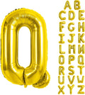Gold Letter Balloons 40 Inch Large Letter Q Balloon Aluminum | Foil Mylar Big by YUNSHANGMO