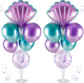 Mermaid Balloons Table Centerpiece 2 Sets Mermaid Balloon Stands | Table by Ufurty