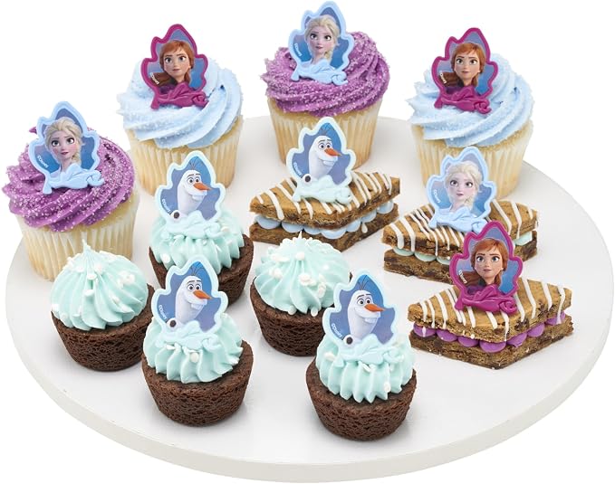 DecoPac Frozen II Rings, Cupcake Decorations Featuring Elsa, And Olaf - Image 9