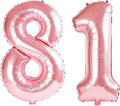 40 Inch Number 81 Balloons for 81st Birthday Party Decorations, 0-100 Jewelry by FOBELEC
