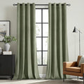 MIULEE Velvet Curtains Sage Green 52 x 108 Inch Length Set of 2 | Extra Long by MIULEE
