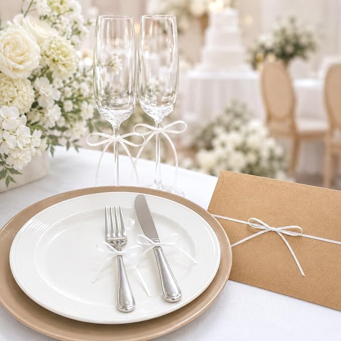 KINGLAKE White Satin Ribbon - Image 6