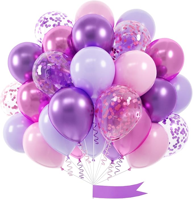 Pink and Purple Balloon by OTLGEUA