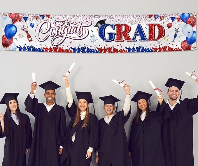 2026 Graduation Decorations-Large Congrats Class of 2026 Banner Congrats Grad - Image 5