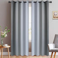 Yakamok Ombre Curtains Grey and Greyish White by Yakamok