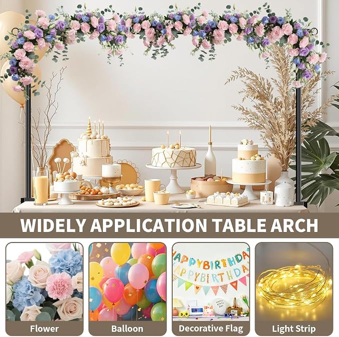Over The Table Rod Stand with Clamps, Table Arch Stand Adjustable 29"-42" Tall - Image 5
