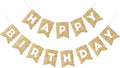 Hooqict Gold Happy Birthday Banner Sign by Hooqict