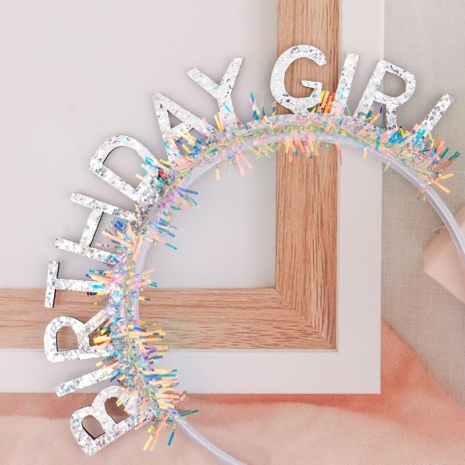 CIEHER Birthday Girl Headband Birthday Crown - Image 4