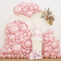 Pearl Pink Double Stuffed Balloons Different Size 115Pcs 5/10/12/18 Inch Pearl by JZCZOEB