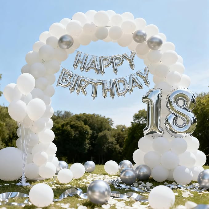 Patimate White Balloons 30pcs 18 Inch White Latex Party Balloons | Engagement - Image 4