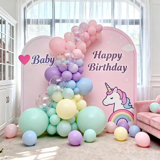 Patimate Pastel Balloons 100 Pack 12 Inch Round Macaron Color Balloons | Latex - Image 6