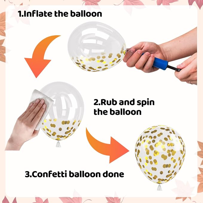 Fall Balloons for Autumn Birthday Wedding Party Decorations | 12-inch brown - Image 5