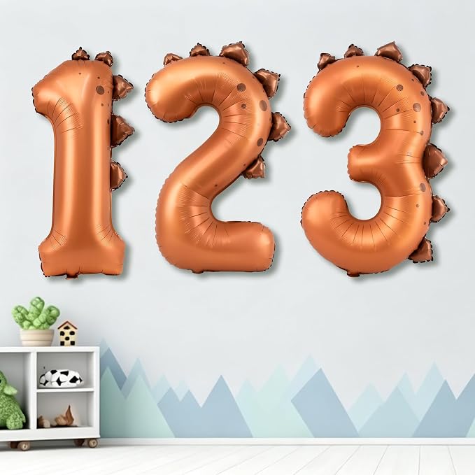 Dinosaur Number 1 Balloon, 30 Inch Birthday Party Decorations - Image 5