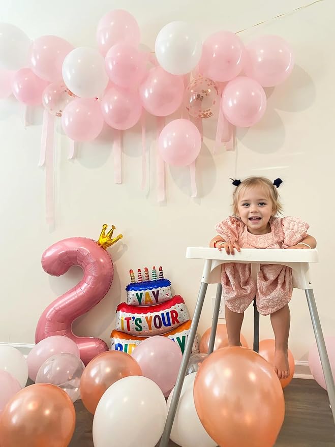 40 inch Pink Number 4 Balloon - Image 6