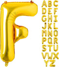 Lovoir 40 Inch Large Gold Letter F Balloons Big Size Jumbo Mylar Foil Helium by Lovoir