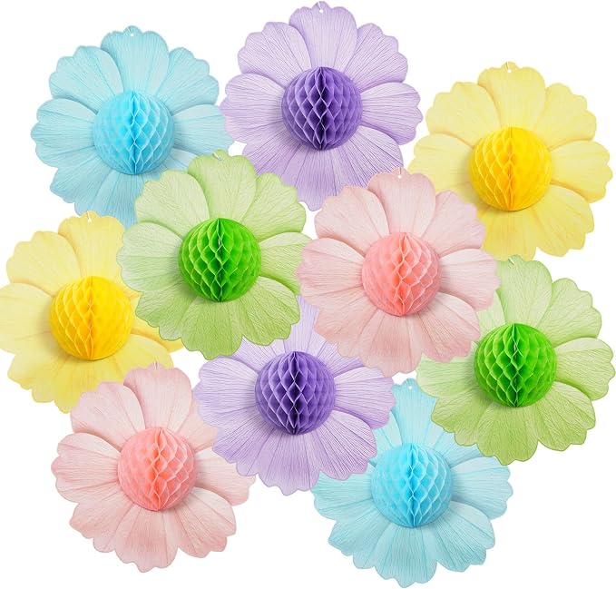 zilue Pastel Party Decorations Paper Flowers Decorations by zilue