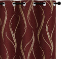 Yakamok Burgundy Blackout Curtains by Yakamok