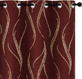 Yakamok Burgundy Blackout Curtains by Yakamok