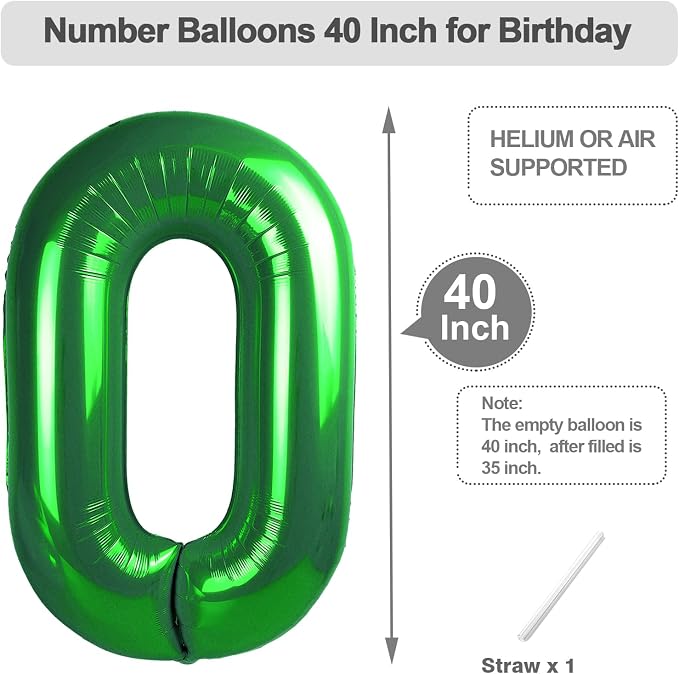 Number Balloons 40 Inch Blue 9 Balloon - Image 5