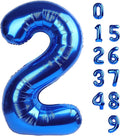 Number Balloons Navy Blue Number 2 by Mluchee