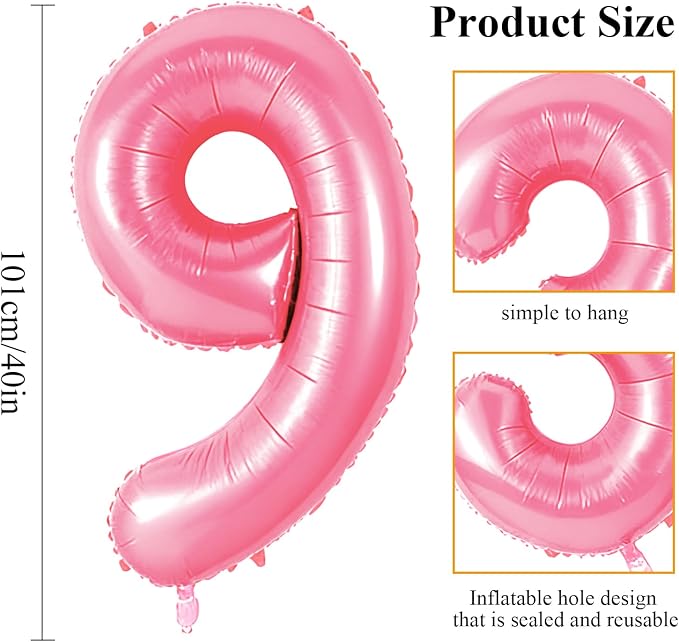 Number 89 Balloons for 89th Birthday Party Decorations, 0-100 Large No.89 - Image 2