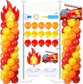 2 Sets Fire Party Balloon Column Stand Kit by Naozinebi
