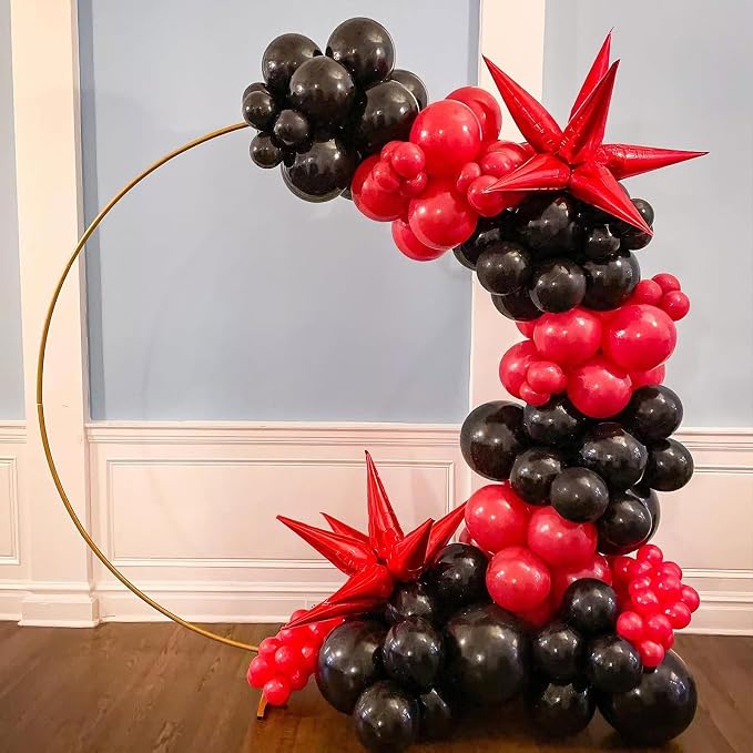 Lukiituke Red and Black Balloon Arch Kit, BBQ Casino, New Year Decorations - Image 7