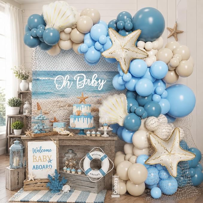 140Pcs Under The Sea Balloon Arch Kit - Image 3