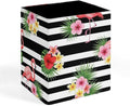 Pen Pencil Holder Black And White Striped Flamingo, Makeup Brush Holder Cup by Unknown
