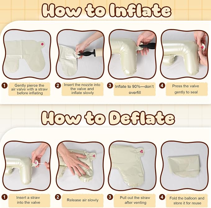 Beige NEW HOME Letter Balloon for Housewarming Party Decoraction, Cream NEW - Image 3