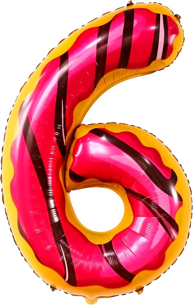 KatchOn, Giant Number 6 Donut Balloon - Image 9