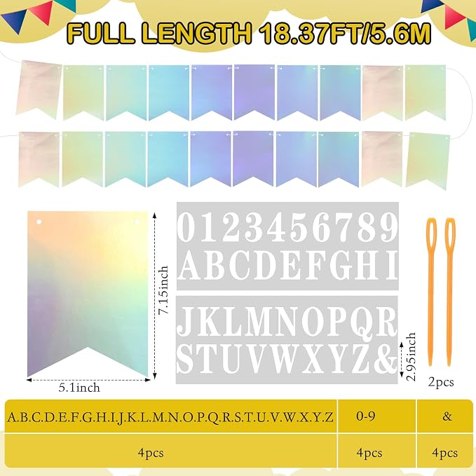 Mooliwe 171 Pcs DIY Custom Banner Kit Make Your Own Customizable Sign - Image 2
