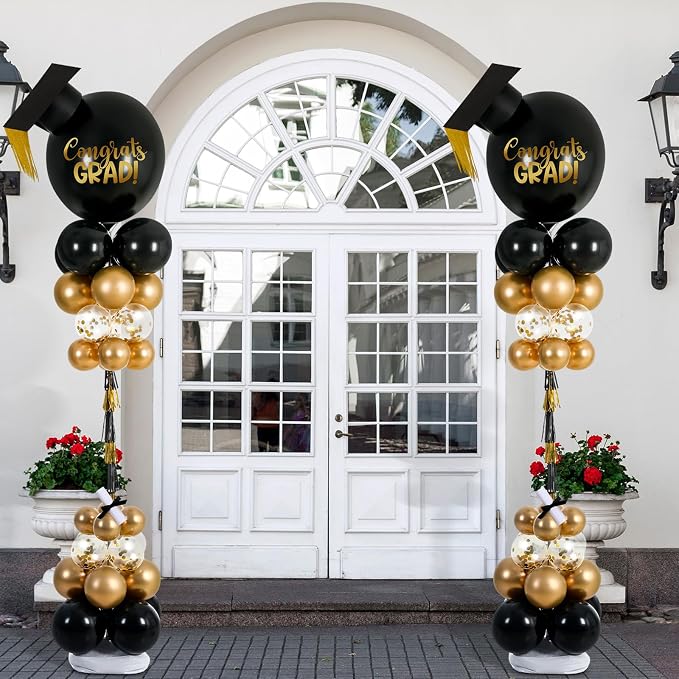 2 Sets 2026 Graduation Party Decorations 6.6ft Balloon Column Stand Kits Height - Image 4