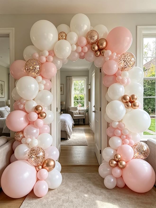 Pearl White Balloons 125 Pcs Different Sizes 18 12 10 5 Inch White Latex - Image 9