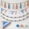 Hahafelt 4 Pcs Baby Shower Party Decoration Kit Pennant Bunting Banner Tassel by Hahafelt